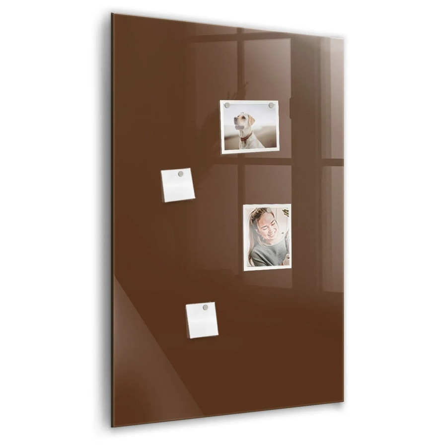 Tulup Glas Magnettafel in Braun, B: 60 cm, H: 90 cm - Bild 2