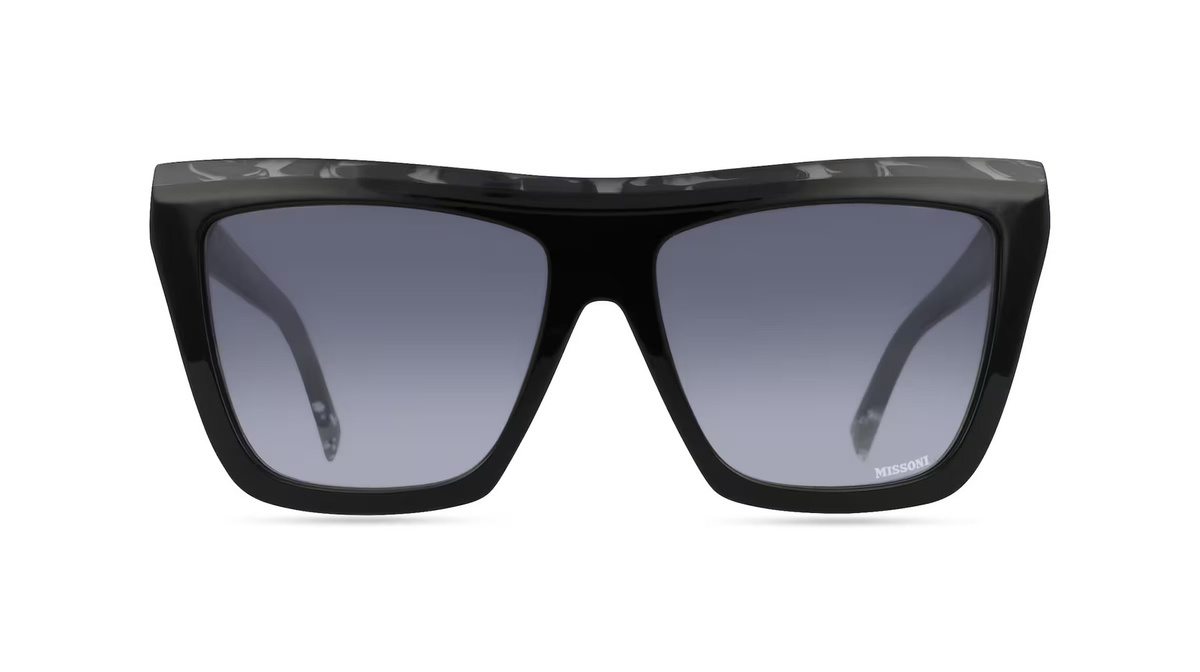 Missoni 0087/N/S Sonnenbrille Butterfly, Vollrand, Acetat, Damen, schwarz, grau - Bild 1