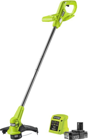 Ryobi One+ Akku-Rasentrimmer RY18LT23A-120 mit 23 cm Schnittbreite, 18 V, inklusive 2 Ah Lithium+ Akku und Ladegerät