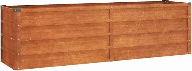 vidaXL Hochbeet aus Cortenstahl in Braun, B/T/H: 160 x 40 x 45 cm - Bild 1