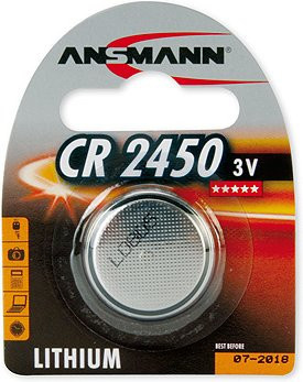 Ansmann Lithium Knopfzelle CR-2450, Silber - Bild 2
