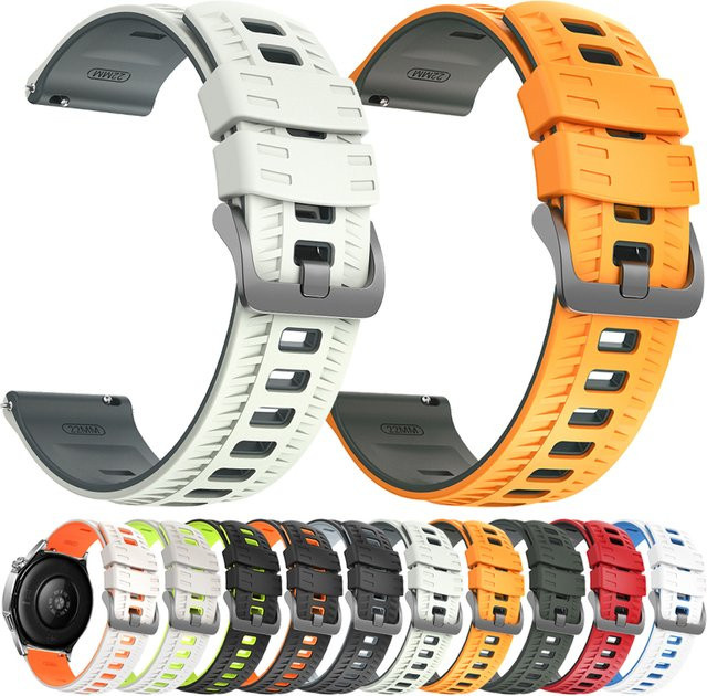 Xiaomi Uhrenarmband Silikon, 22 mm, Schwarz - Bild 1