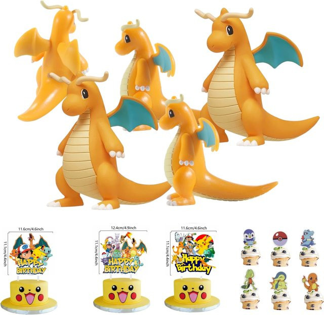 TAKARA TOMY Pokemon Kuchen Topper, Pikachu - Bild 1