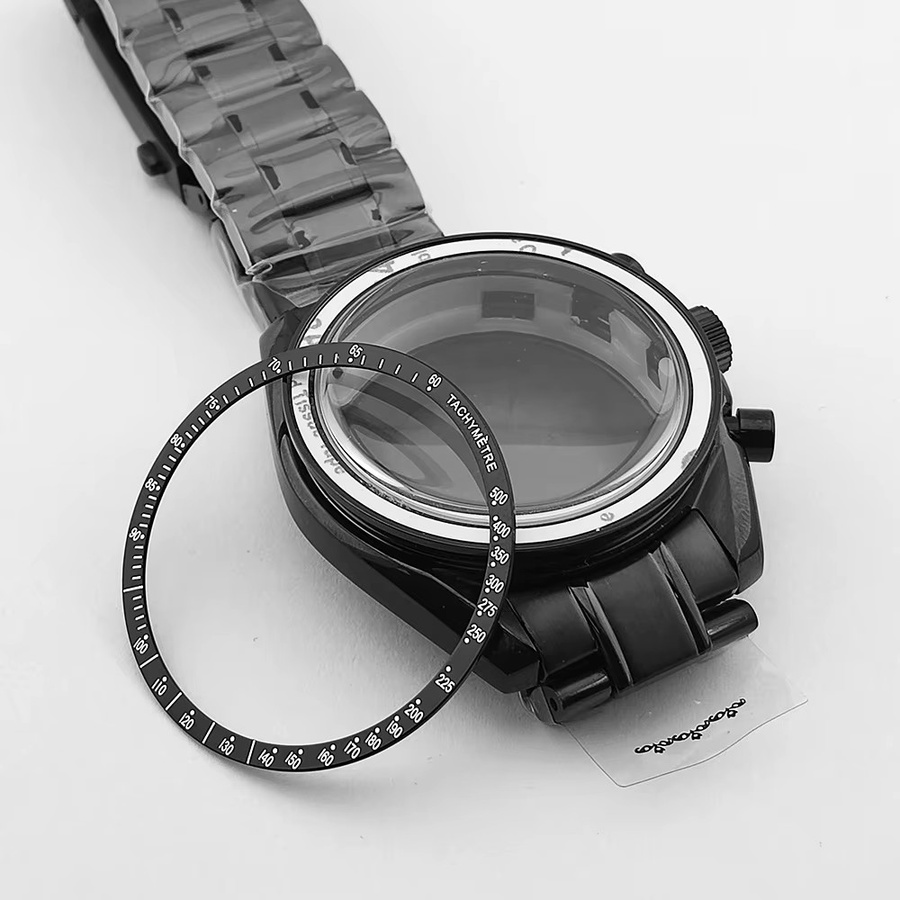 OUMASHI Uhrengehäuse Edelstahl, Schwarz, Herren, 43 mm - Bild 5