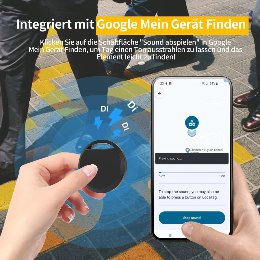 Xiaomi GPS Tracker Multicolour für Android und Google Find My Device zur Ortung von Fahrzeugen, Haustieren und Gegenständen - Bild 2