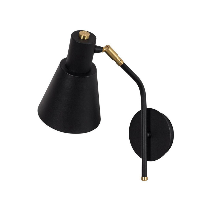 Opviq Wandleuchte Sivani in Schwarz und Gold aus Metall mit E27 Fassung, Breite: 36 cm, Höhe: 40 cm, Tiefe: 15 cm - Bild 3