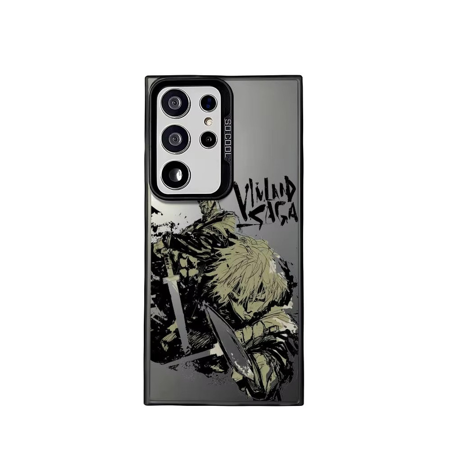 V-Vinland S-Saga M-Manga Silikon Handyhülle für Samsung Galaxy S25 Edge S24 S23 S22 S21 S20 Ultra in Bunt und Silber - Bild 5
