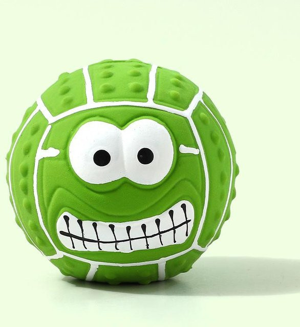 Pet Products My Smiley-Ball, Latex Soundspielzeug, grün, 7cm - Bild 1
