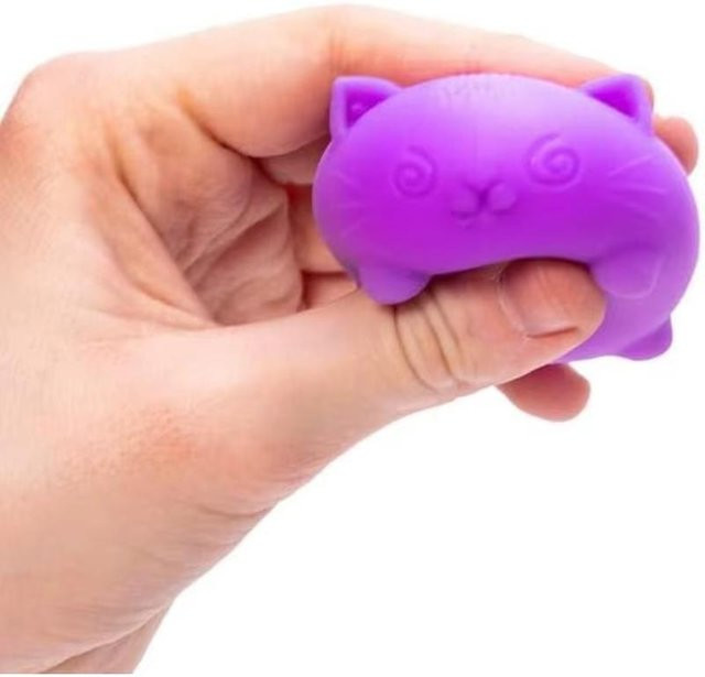 Schylling Needoh Coole Katzen Squishy Spielzeuge, Slow Rise, Stressabbau Ball - Bild 1