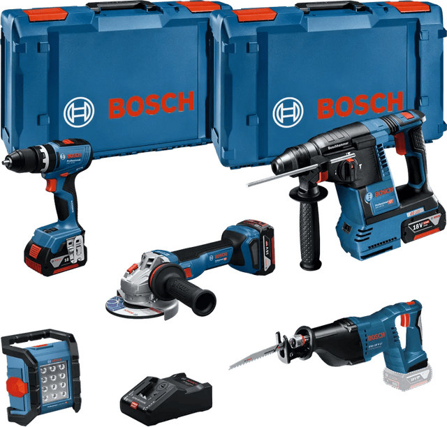 Bosch Professional 18V Kombiset mit 5 Werkzeugen für Profis - Bild 1