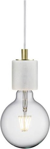 Nordlux Siv Pendelleuchte E27 in Weiß mit Marmor-Optik - Bild 1