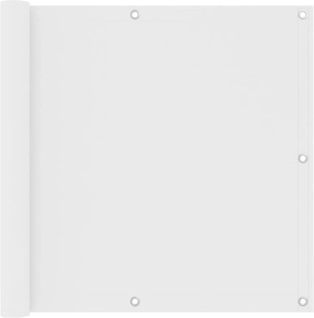 vidaXL Balkon-Sichtschutz aus Oxford-Gewebe mit PU-Beschichtung, Weiß, B: 90 cm, H: 300 cm - Bild 1
