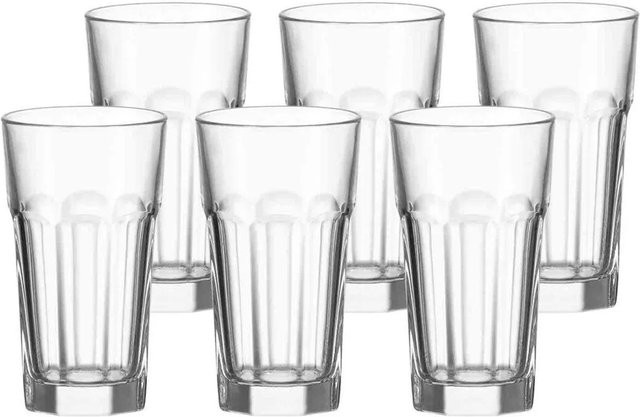 Leonardo Rock Longdrinkglas Set, 6er Set, transparent, 340 ml - Bild 1