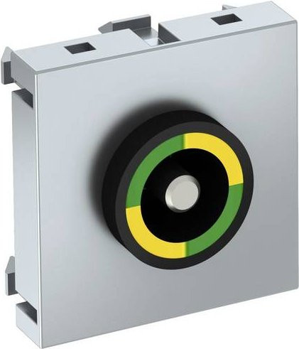 OBO Bettermann 6120005 Überspannungsschutzmodul Gerätedose in Aluminium, Farbe Silber/Schwarz, B/H/T: 45 x 45 x 40 mm - Bild 1