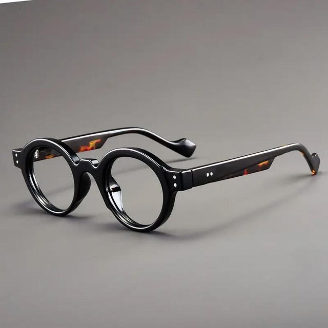 Bai Fen Bai Electronic 3C Flachglasbrille, rund, Vollrand, Unisex, grau - Bild 1