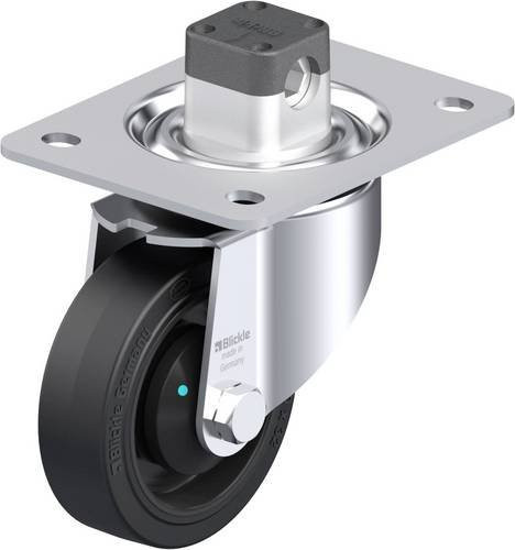Blickle Stahlblech-Lenkrolle LK-POEV 100KAD-3-CS11 in Schwarz-Grau mit Schraubbefestigung, Rad-Durchmesser: 100 mm, Tragfähigkeit: 200 kg - Bild 1
