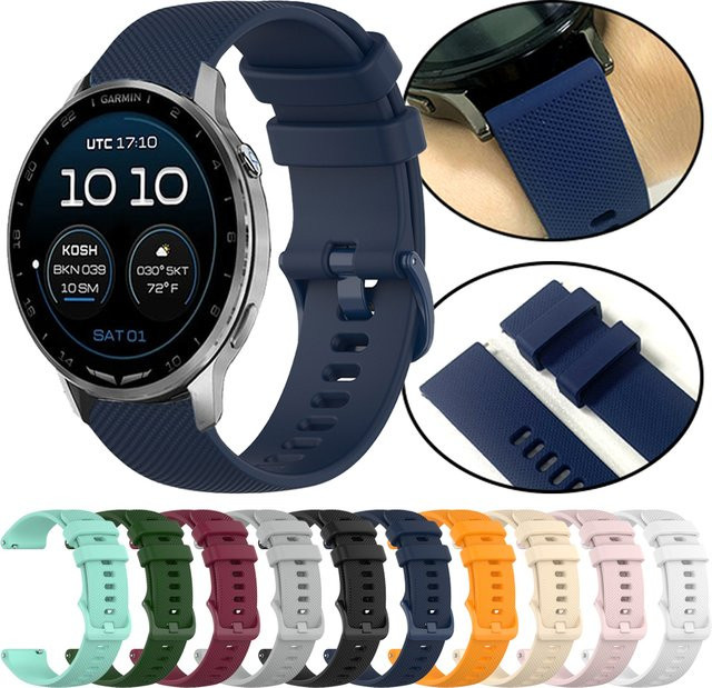 Garmin Uhrenarmband Silikon, 20/22 mm, Unisex - Bild 1