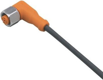 ifm Electronic Anschlussleitung EVM043 Buchse gewinkelt, Polzahl: 5, Farbe: orange, Länge: 0,4 m - Bild 1