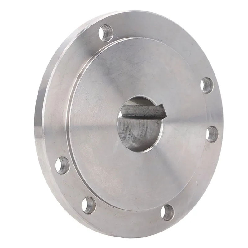 Koogeelife Drehbankflansch aus hochmanganhaltigem Edelstahl in Silber, Spannfutter-Verbindungsflansch 125 mm mit 30 mm und 16 mm Bohrung - Bild 2