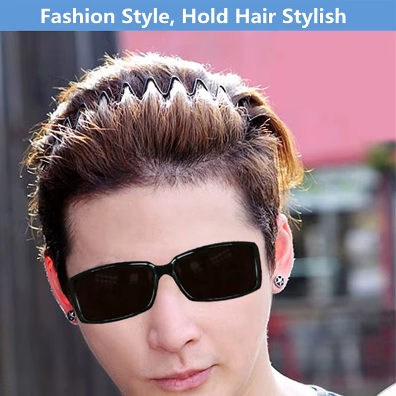 Stirnband Metall, Schwarz, Unisex - Bild 3