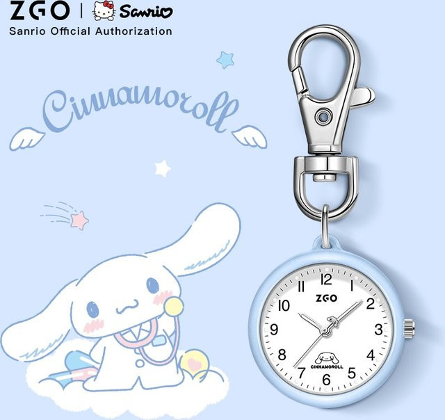 ZGO Sanrio Cinnamoroll Damen-Taschenuhr, Quarz, Weiß - Bild 1