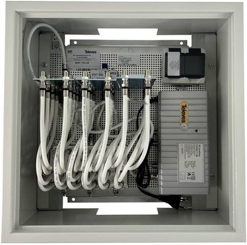 Televes X5318 MSR1724AZ Verteilerschrank in Weiß, B/T/H: 40 x 40 x 20 cm - Bild 1