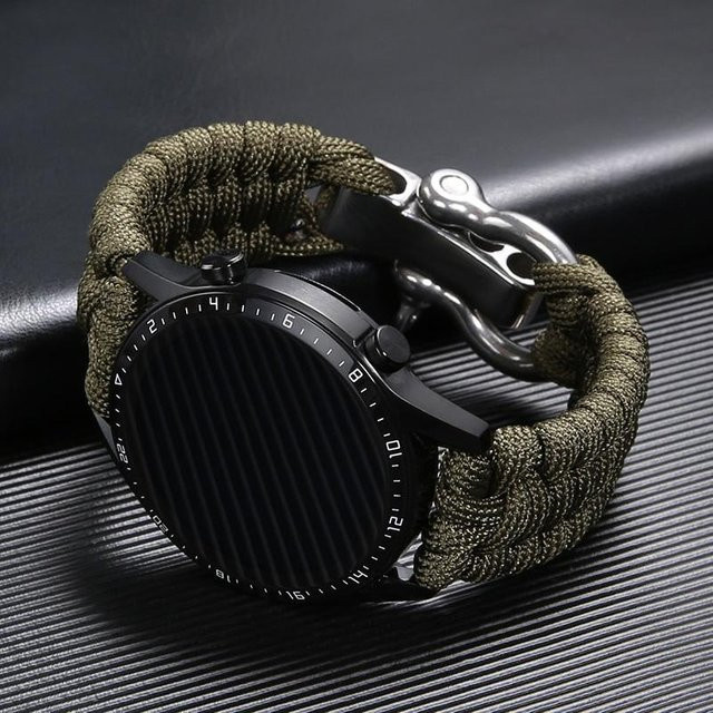 Uhrenarmband Nylon, 20 mm, armee grüne, Herren - Bild 1