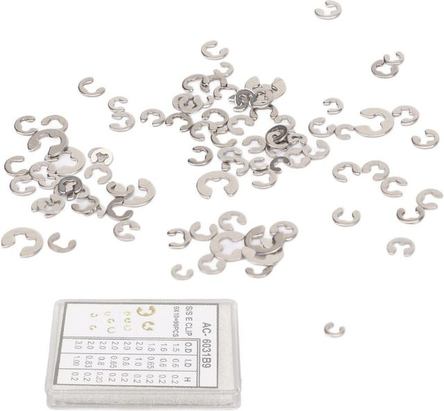 Neoglint Uhrenreparatur E-Clip Sortiment-Set, Edelstahl, Weiß, Unisex - Bild 1
