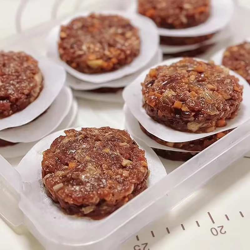 Rundes Hamburger-Patty-Wachspapier in Weiß, fettdichtes Backpapier für individuelle Patties und Kuchen, Durchmesser: 5 cm - Bild 2