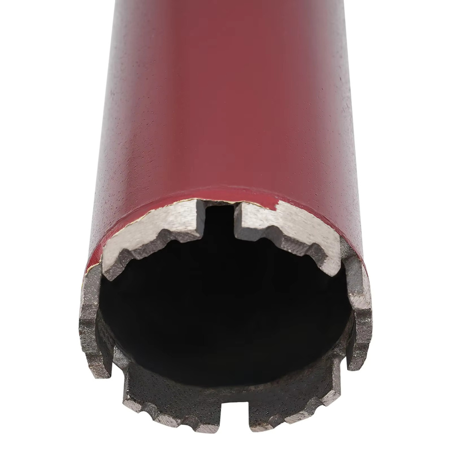 CNCEST Trocken-Diamant-Kernbohrer Bohrrohr M22 für Stahlbeton und Betonziegel, Farbe: Rot, Durchmesser: 6,3 cm, Höhe: 45 cm - Bild 4
