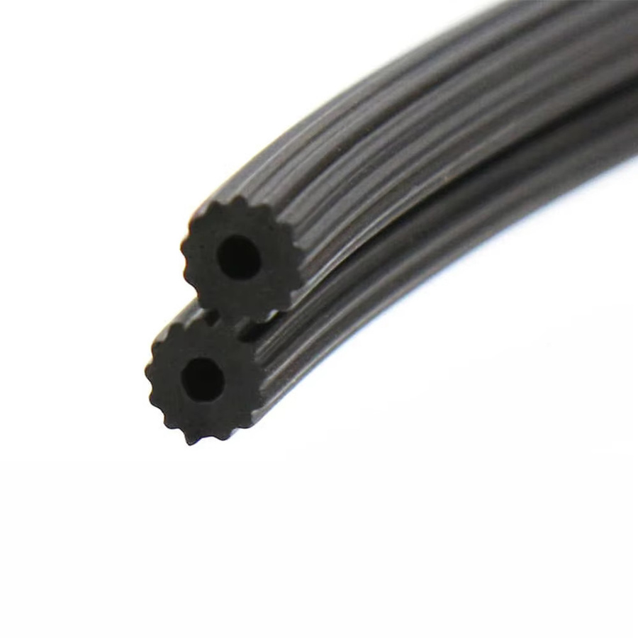 Selbstklebender Fensterdichtungsstreifen aus EPDM-Gummi in Schwarz für Fenster und Türen, Durchmesser: 3,5-6,5 mm - Bild 2