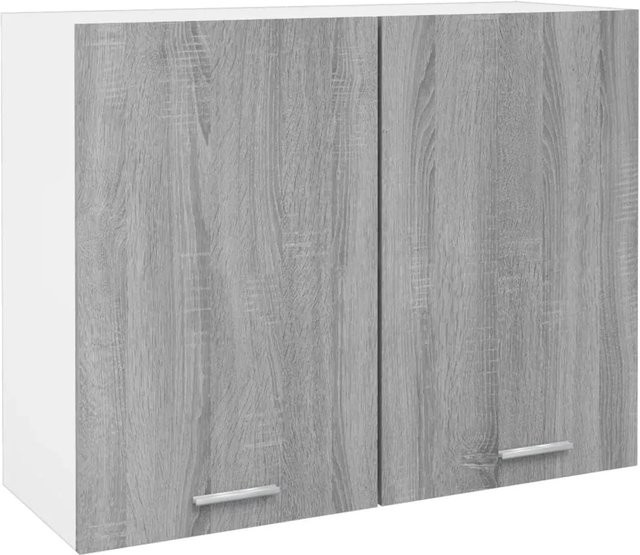 vidaXL Hängeschrank für die Küche in Grau, B/T/H: 80 x 31 x 60 cm, aus Holzwerkstoff - Bild 1
