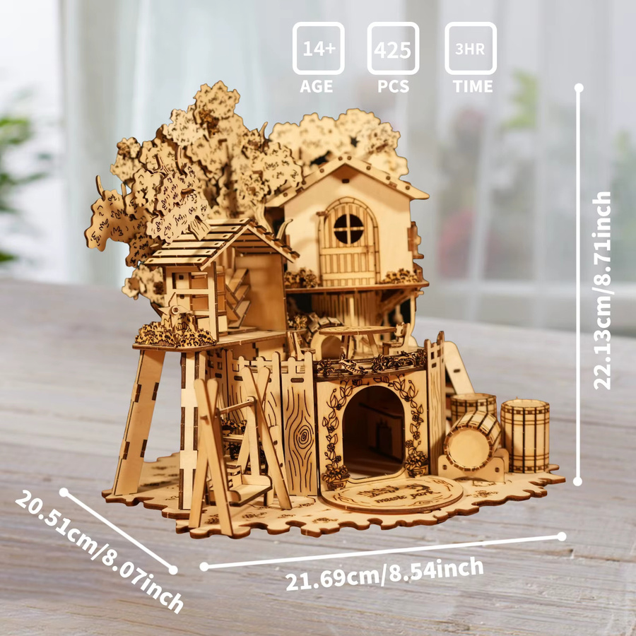 Music Park Baumhaus, 3D-Holzpuzzle, ab 14 Jahren - Bild 3