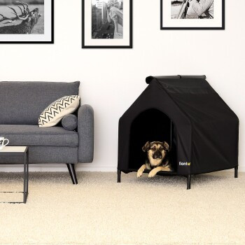 Lionto Hundeliege CalmCamp Höhlenbett Schwarz B/T/H: 90 x 65 x 85 cm - Bild 2