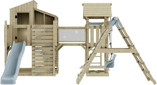 OutdoorToys Spielturm Tammo mit Babyschaukel, Eisblau - Bild 1