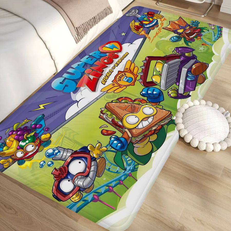 Weiche Cartoon Super Zings Badezimmer Matte in Multicolor als Anti-skid Fußmatte für Schlafzimmer und Waschküche - Bild 2
