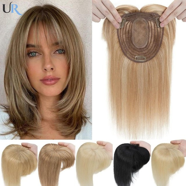 Umar Echthaar-Topper mit Pony, blond, glatt, Damen - Bild 1