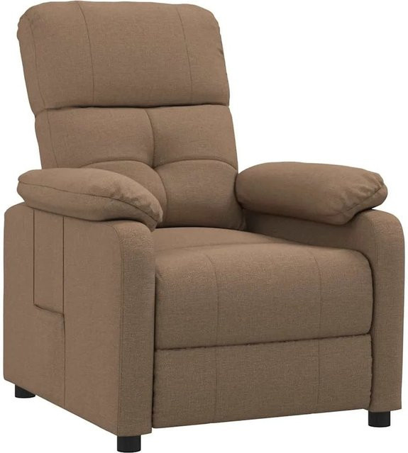 vidaXL Relaxsessel in Braun aus Stoff mit Armlehnen - Bild 1