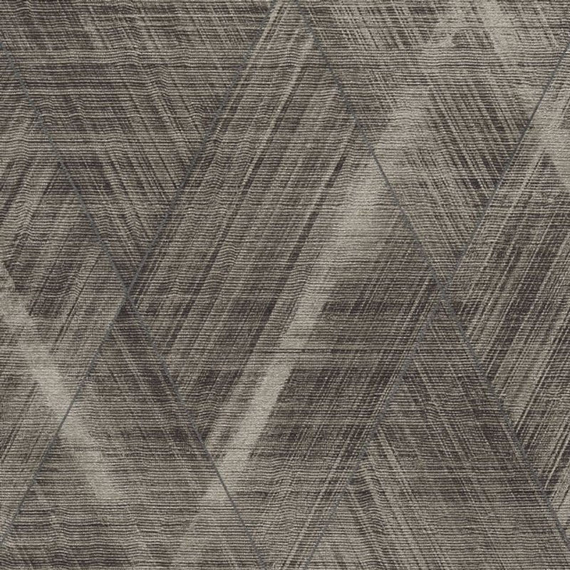 Profhome 3D Vliestapete mit Chevron Muster und metallischen Akzenten in Anthrazit Gold Grau Schwarz - Bild 1