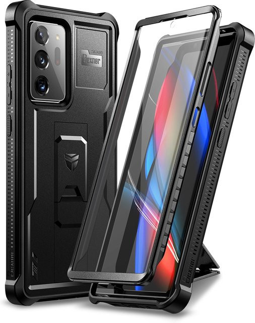 Robuste Militär-Schutzhülle mit integriertem Displayschutz für dein Samsung Galaxy Note 20 Ultra in Pink - Bild 1