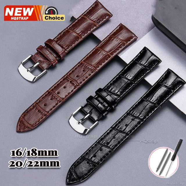 HQstrap Uhrenarmband PU-Leder, Schwarz, Unisex - Bild 1