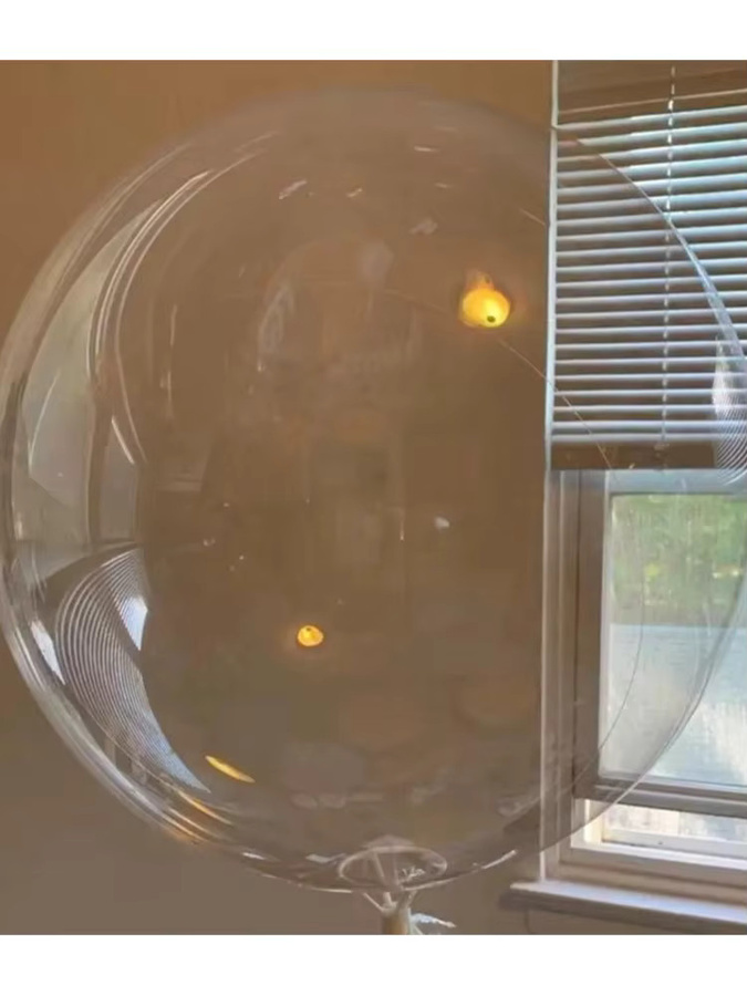 10 Stück ZQNYCY Transparente Latex-Blasenballons in Rundform für Hochzeiten, Geburtstage und Partys - Bild 7