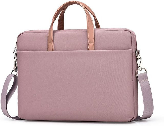 Wasserdichte Laptoptasche und Notebookhülle für Macbook Air Pro 16 sowie Xiaomi in Rosa - Bild 1