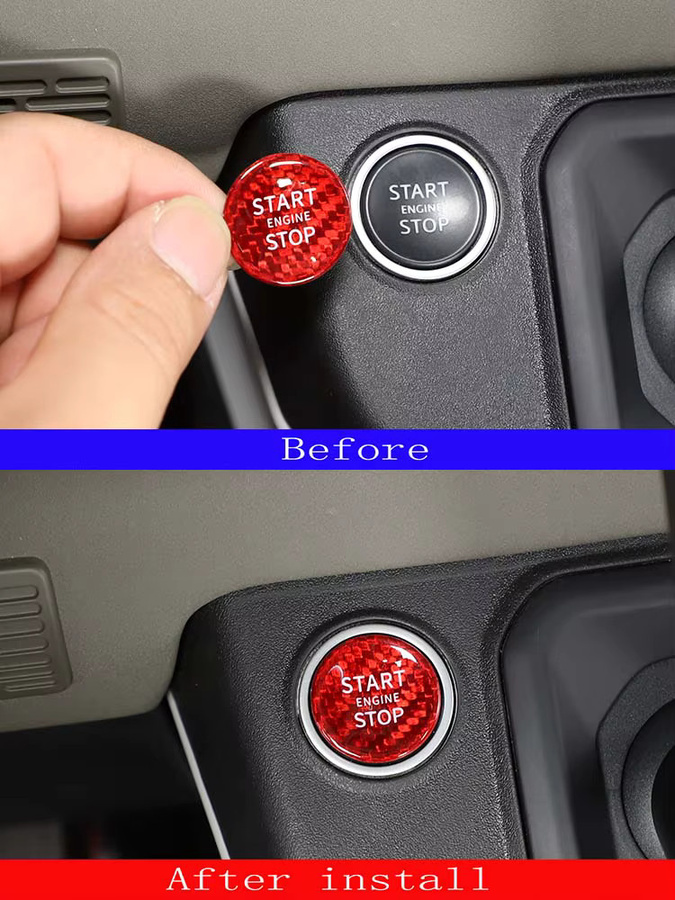 Suetlcoity Auto-Sticker für den Motor-Start-Stopp-Knopf passend für Land Rover Defender L663 2020-2023 - Bild 7
