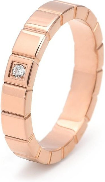 Temperament Ring Titanstahl, Diamant, beige, Damen - Bild 1