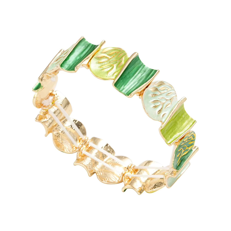 Cring Coco Armband, Emaille-Blatt, Zinklegierung, Gold, Damen - Bild 2