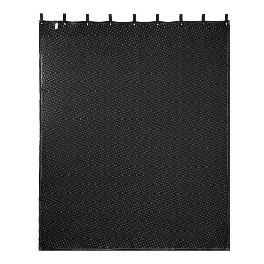 2er-Pack Schalldämmende Decken von Buying Solutions, MB in Schwarz mit Baumwollfüllung und Ösen, B: 243,8 cm, H: 203,2 cm - Bild 3