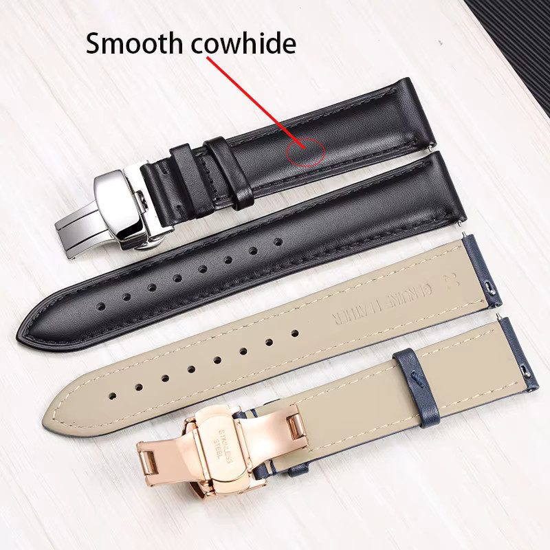 Armband aus Kalbsleder, Edelstahl, Unisex - Bild 1