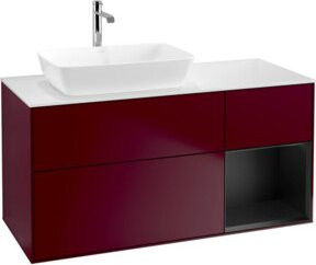 V&B Waschtischunterschrank Finion mit Wandbeleuchtung, Farbe: Weiß lackiert, Breite: 120 cm, Tiefe: 50,1 cm, Höhe: 50,1 cm - Bild 1