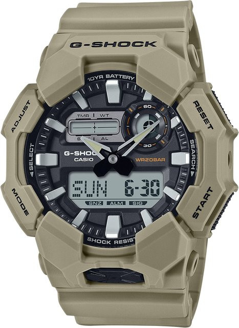 Casio G-Shock Classic Armbanduhr, Quarz, Analog-Digital, 52 mm, Herren, Schwarz - Bild 1